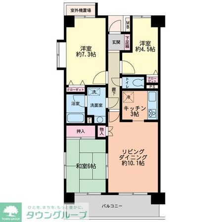 習志野台野村ハイツの物件間取画像